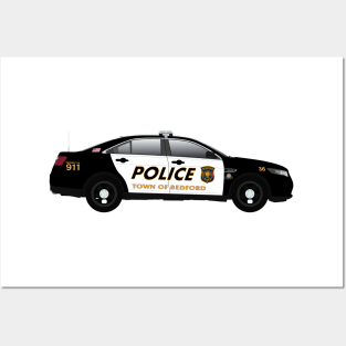 Town Of Bedford NY Police car Posters and Art